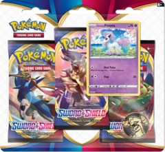 Pokemon Sword & Shield SWSH1 Base Set 3-Pack Blister - Galarian Ponyta
